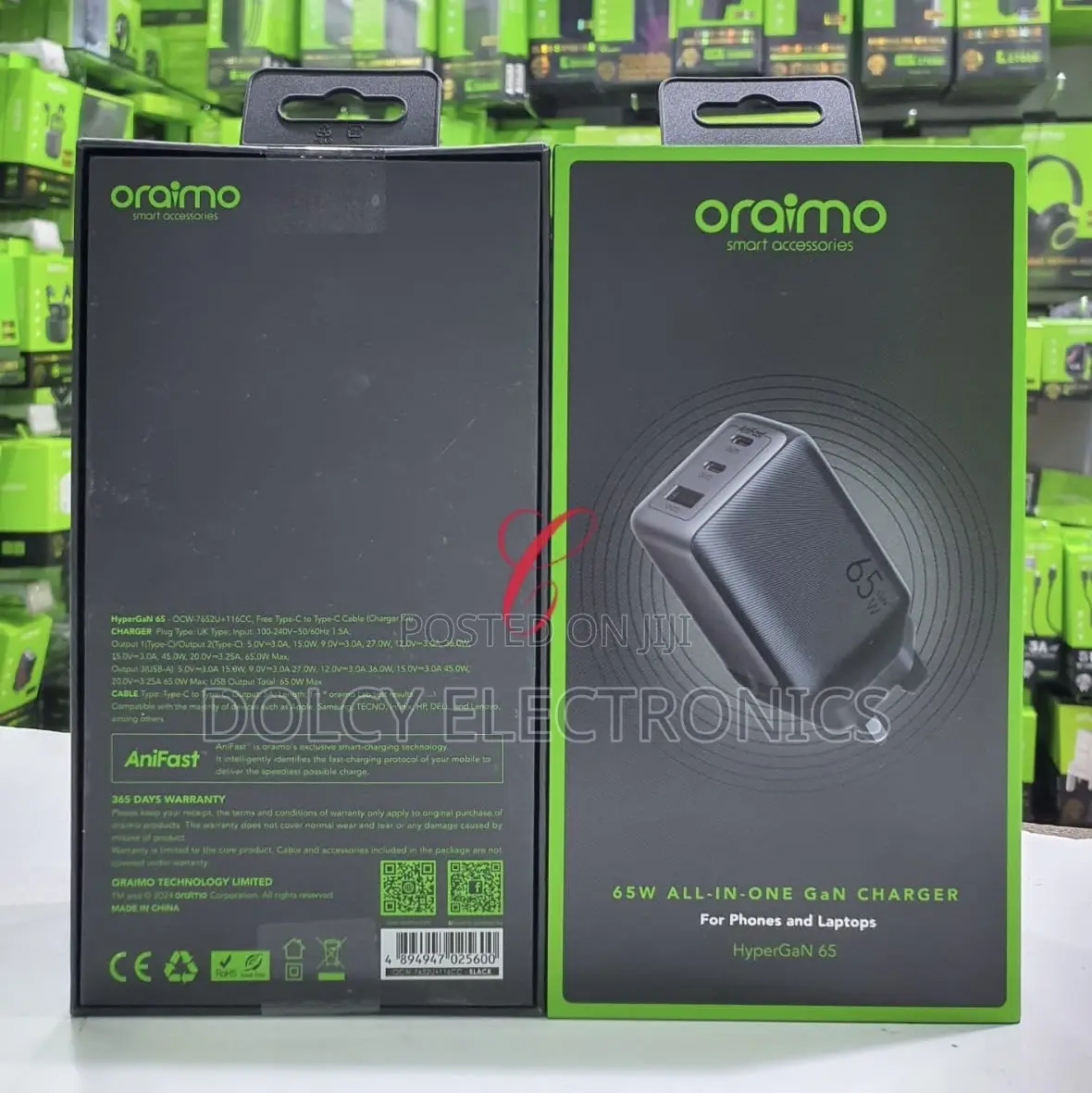 Oraimo Hypergan 65 65w Gan Wall Charger