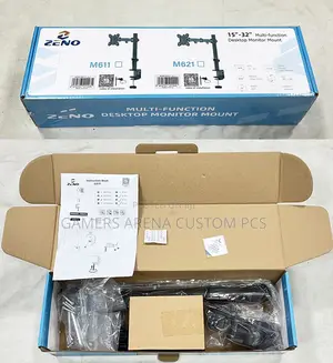 Zeno M621 Adjustable Single Monitor Arm Mount Desk Clamp 15'' to 32''