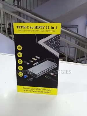 11 in 1 Usb C Hub Usb 3.0 Type C Adapter Compatible Rj45 Sd/Tf Card
