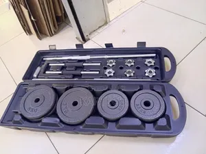 50kg Dumbbell and Barbell Fitness Set With Carry Case