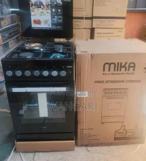 Mika 3 Gas +1 Electric 50 by 60 Standing Cooker With Electric Oven