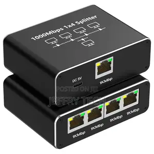 Usb C Ethernet Splitter 4 in 1 Ethernet Splitter 1000mbps Rj45 Lan Int