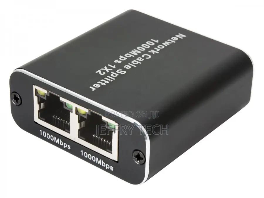 2-Port Mini Gigabit Ethernet Switch - Rj45 Splitter (Pc Network Switch