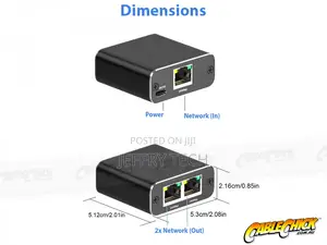 2-Port Mini Gigabit Ethernet Switch - Rj45 Splitter (Pc Network Switch