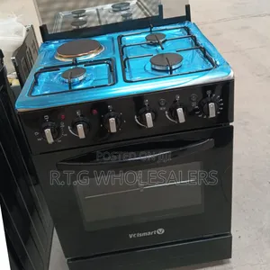 Volsmart 60×60 3+1 Jet Standing Cooker – Black