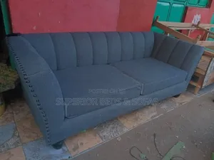 Dark Fabric 3 Seater Sofa