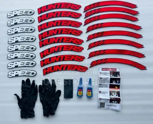 Speed Hunters Tyre Decal Rubber Stickers for Bikes or Cars
