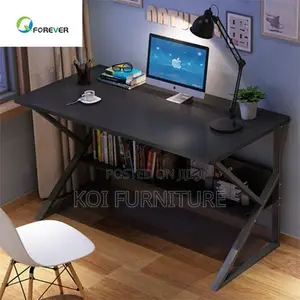 Office Desk : 1.2m Modern, Sturdy Workstation With Shelf