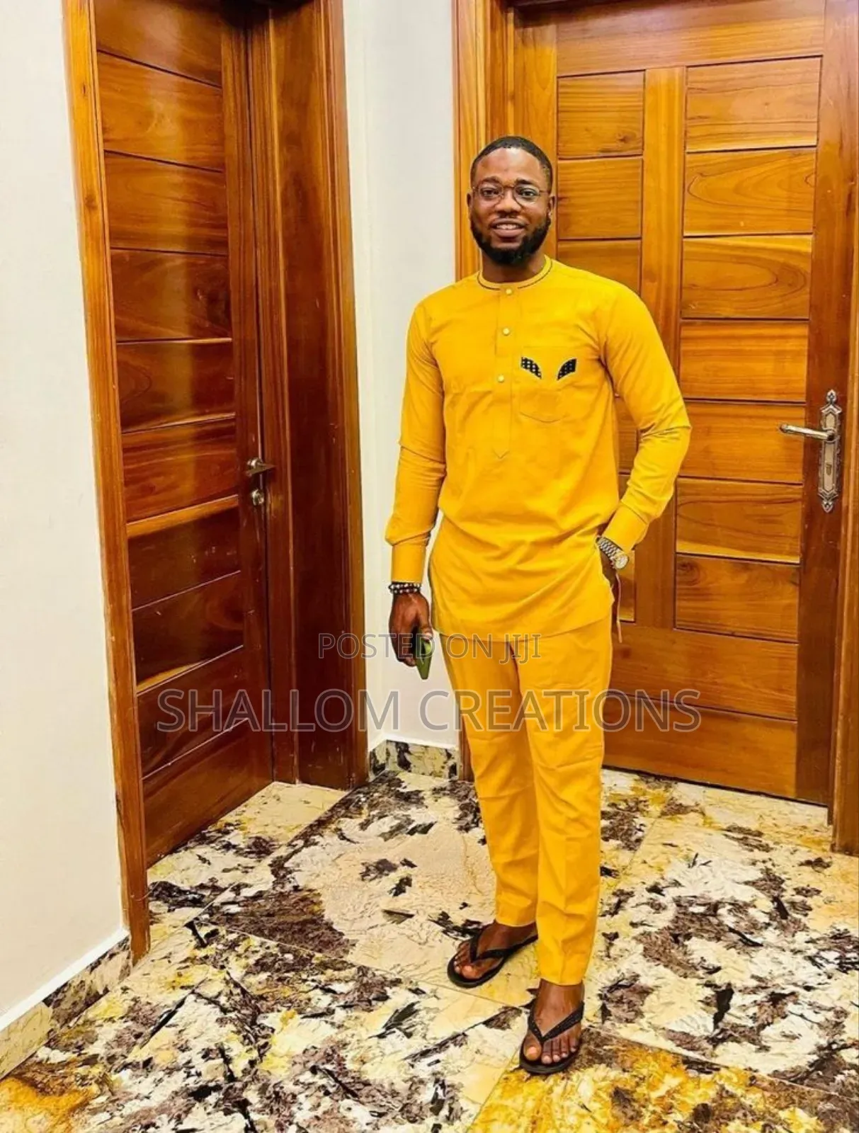 Yellow Kaunda Suits