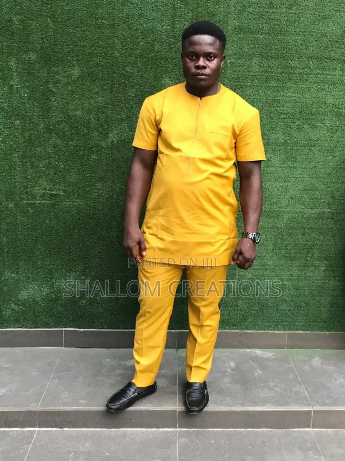 Yellow Kaunda Suits