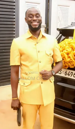 Yellow Kaunda Suits