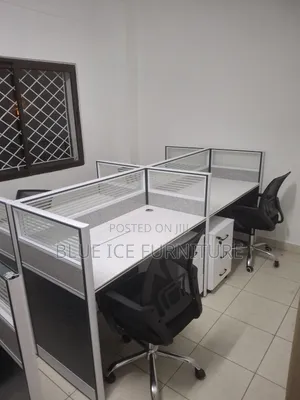 4 Way Office Working Station Desk
