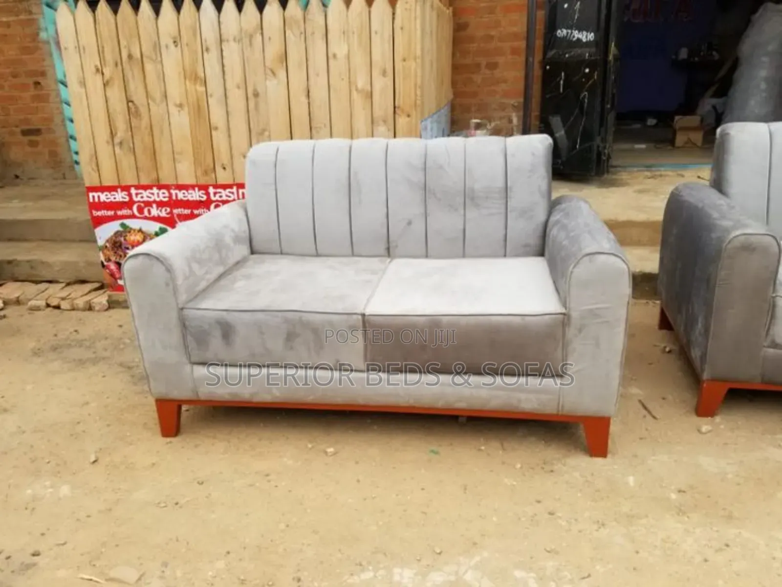 Grey 2 Seater Sofa- Pay on Delivery.