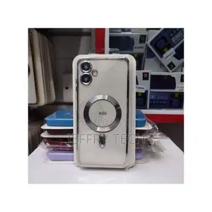Silver Electroplated Clear Case Magnet, Cover for Samsung Galaxy A06