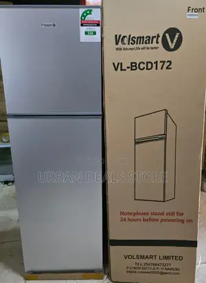 Silver Volsmart 108l Double Door Refrigerator