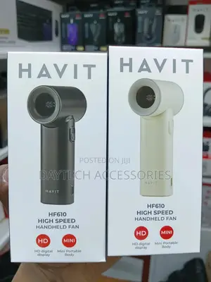 Havit Hf610 Small Home Appliances-Handheld High Speed Fan