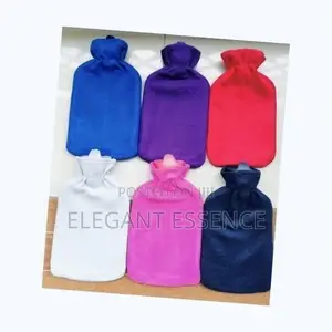 Hot Water Bottle With Soft Fleece Cover Rubber Hot Water Bag