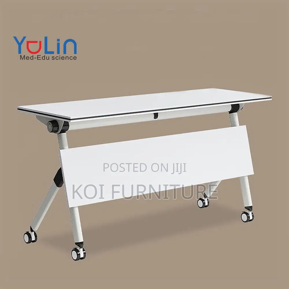 Office Table : Mobile Foldable Conference Table With Flip Top