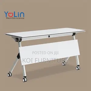 Office Table : Mobile Foldable Conference Table With Flip Top