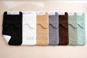 2pcs Ultra-Soft Plush Bath Mat Set