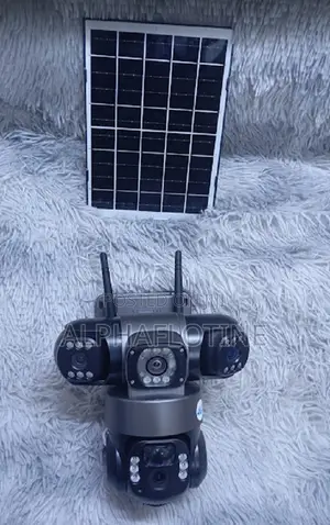 PTZ Three Camered Solar Powered CCTV System With 4g Sim Card Enabled