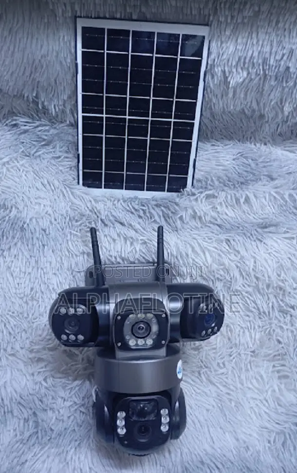 PTZ Three Camered Solar Powered CCTV System With 4g Sim Card Enabled