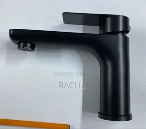 Basin Mixer Tap Black Heavy Brass
