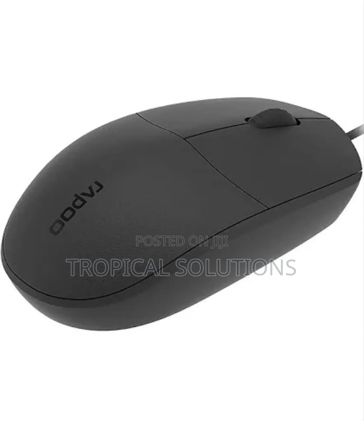 Rapoo Wired Optical Mouse N100 Black Mouse