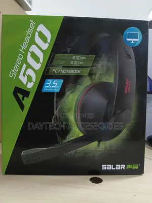Salar A500 Wired Stereo Gaming Headset for PCS and Notebooks.