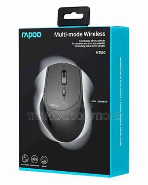 Rapoo Multi-Mode Wireless Mouse Mt550 Black