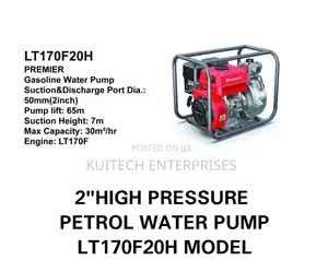2" High Pressure Water Pump/ Petrol High Pressure Pump 65m