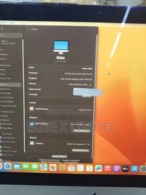 Desktop Computer Apple iMac 8GB Intel Core i5 HDD 1T