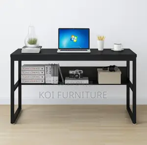 Office Table : Tribesigns Black Computer Office Desk