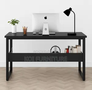 Office Table : Tribesigns Black Computer Office Desk