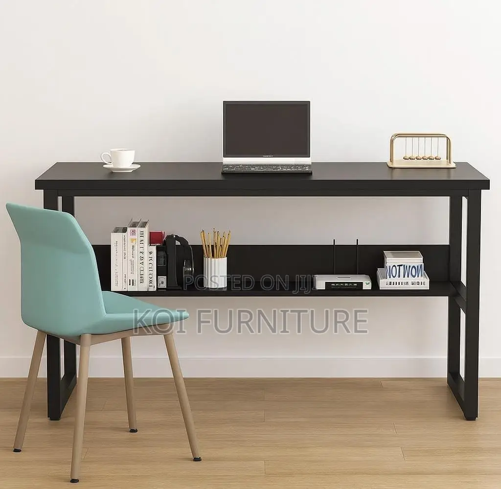 Office Table : Tribesigns Black Computer Office Desk