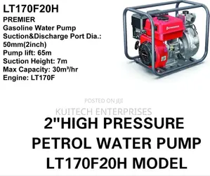 High Pressure Pump 2" Petrol Powered/ 2inch High Pressure Pump