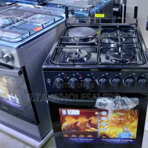Midea 50×60 Cm 3 Gas + 1 Electric Cooker – Silver