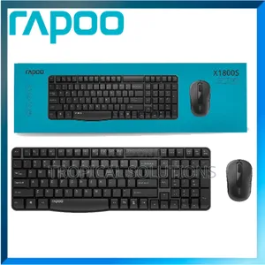 Rapoo Wireless Keyboard and Mouse X1800s - Black