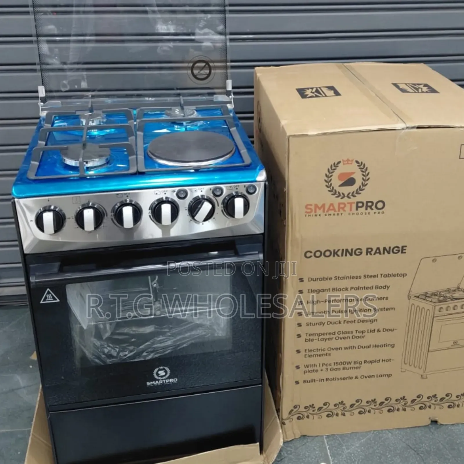 Smartpro 50×55 3g+1e Standing Cooker With Electric Oven