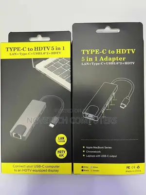 Type C To Hdtv 5 In 1 Lan + Type C + Usb*2 + Hdtv