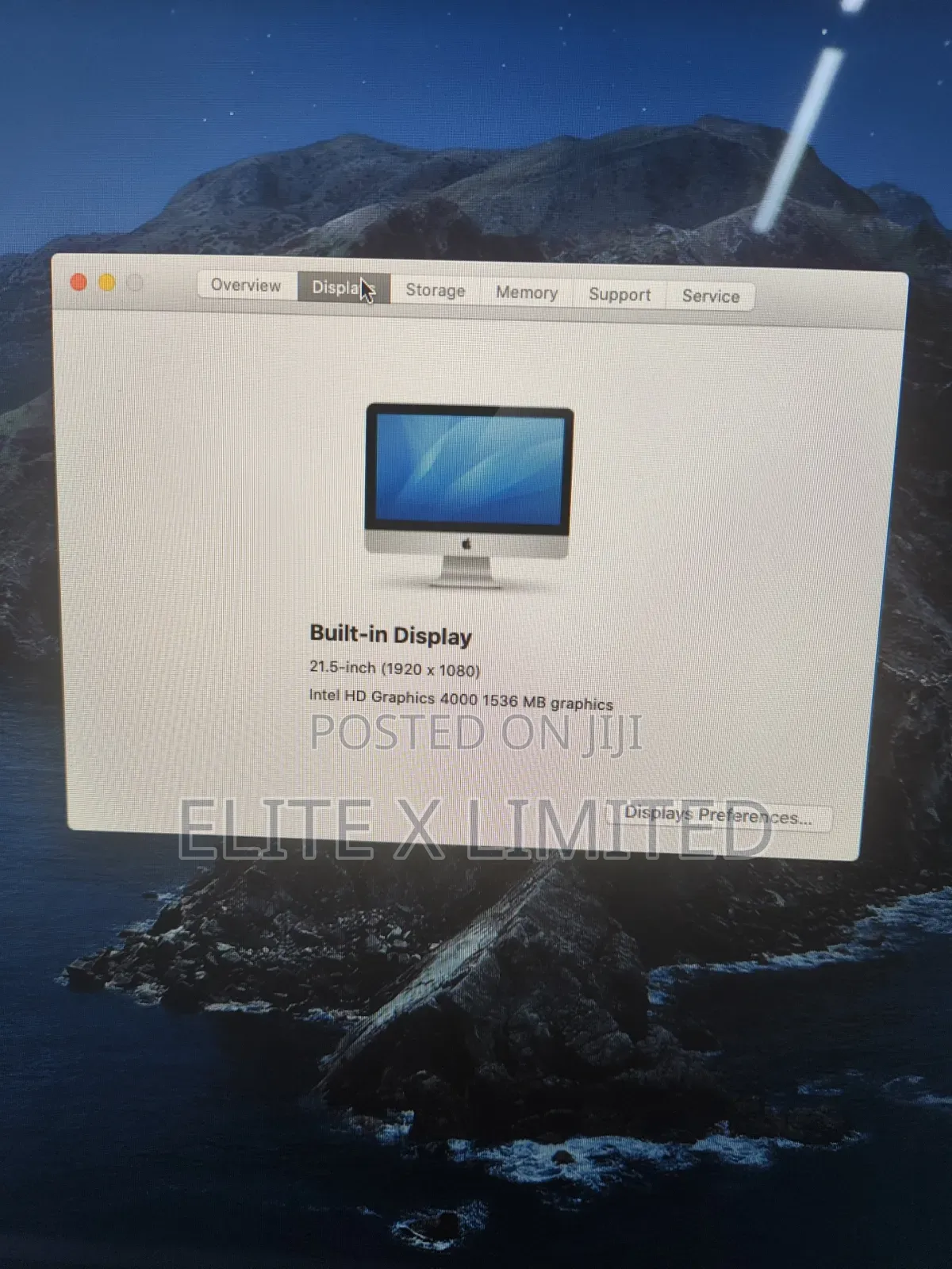 Desktop Computer Apple iMac 8GB Intel Core i3 HDD 500GB