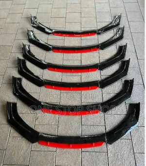 Plastic Front Sport Look Design Bumper Lip Kit With Red Part