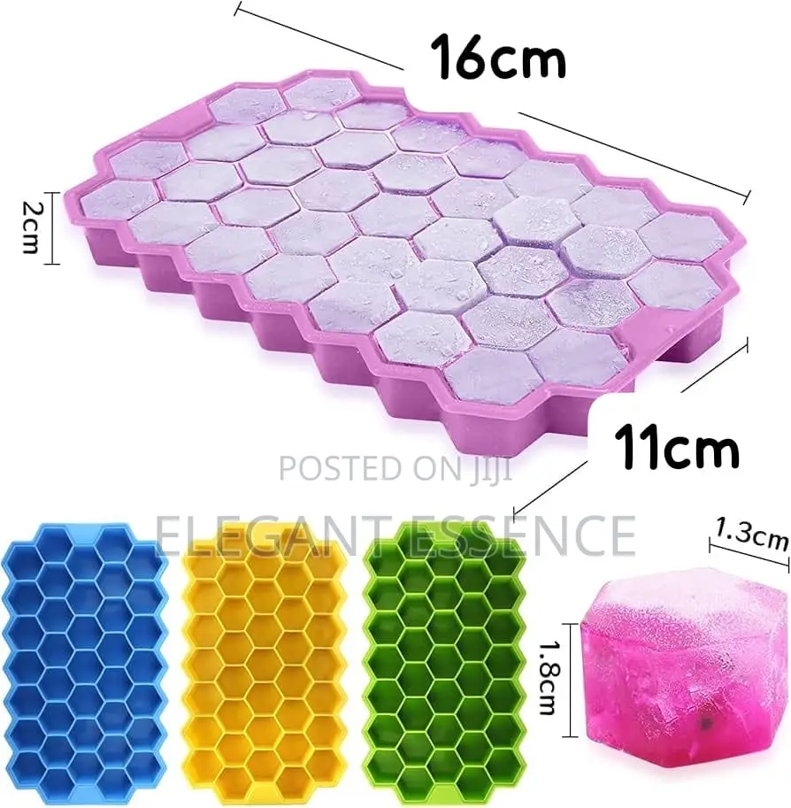37 Grid Silicone Ice Cube Maker Tray – Flexible Ice Cube Mold
