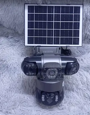 4g Tripple Lens (3)Surveillance Camera With Solar Panel -1080p Full Hd