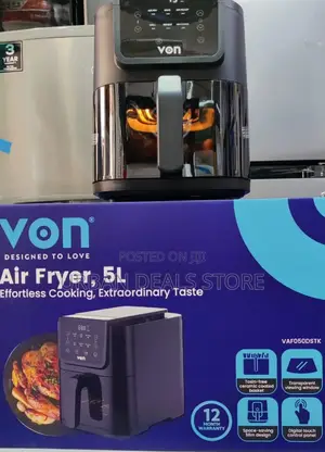 Von 5l Slim Design Air Fryer