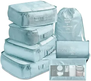 8pcs Luggage Travel Organizers for Suitcase With Toiletry Case