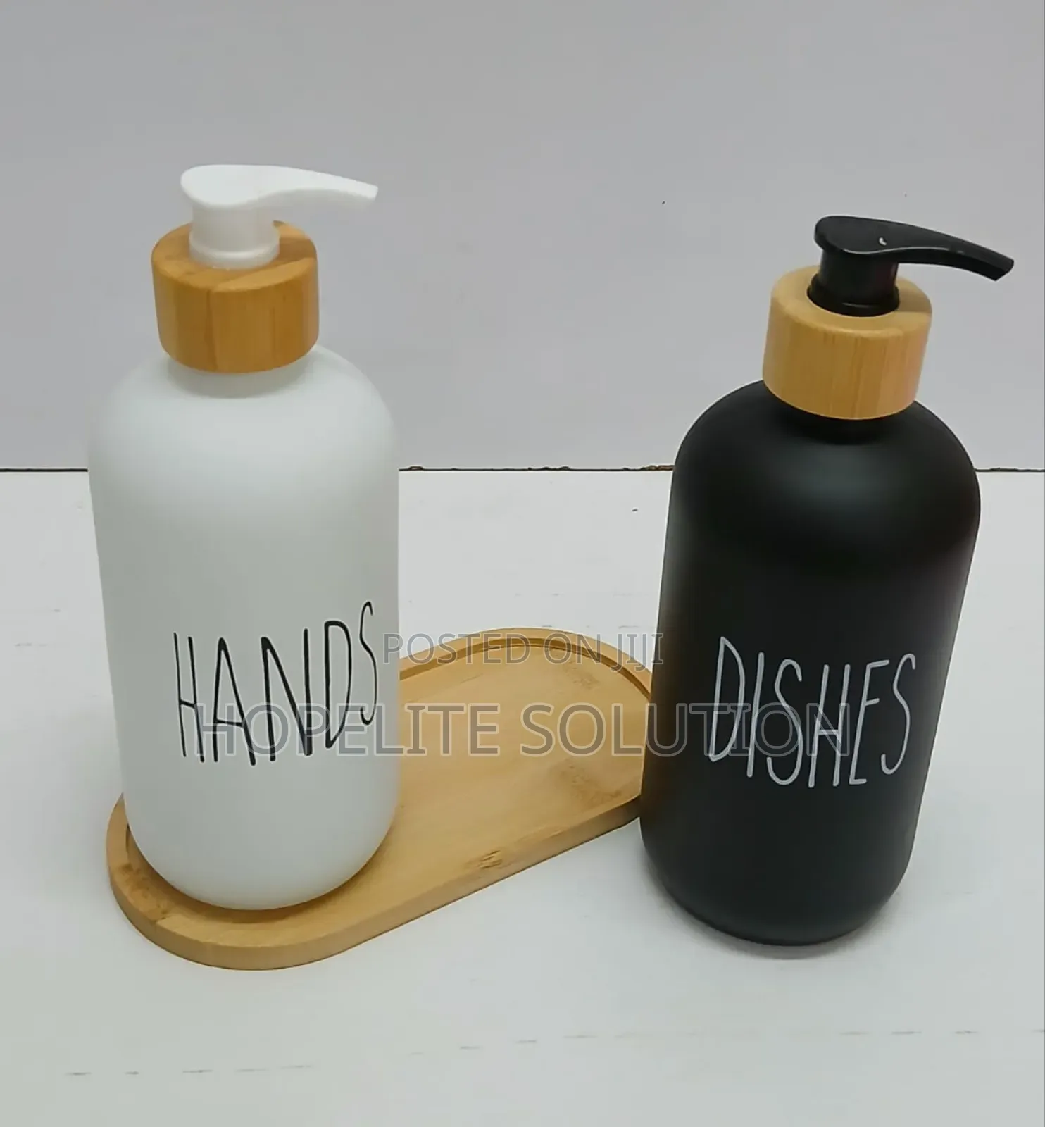 Hands and Dishes Dispenser Set With Stand