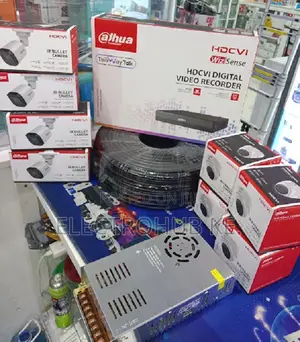 Complete Kit Eight Channels Dahua Cctv Package With 8 Channels Dvr Set
