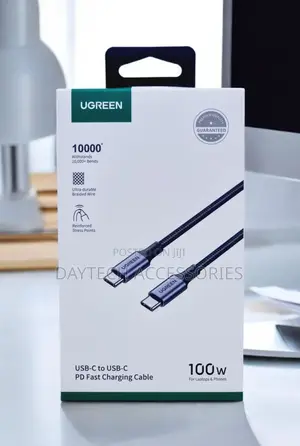 Ugreen Fast Charging Cable Braided Usb-C to Usb-C 1.5m 100w - Black