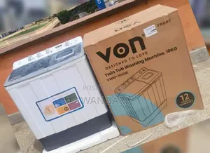 Von 10kgs Semi Automatic Washing Machine, Pay After Delivery